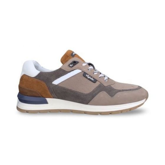 australian heren sneaker 15163202k10 novecento grey cognac white adviesprijs €140 nu aan €112 maat 42 