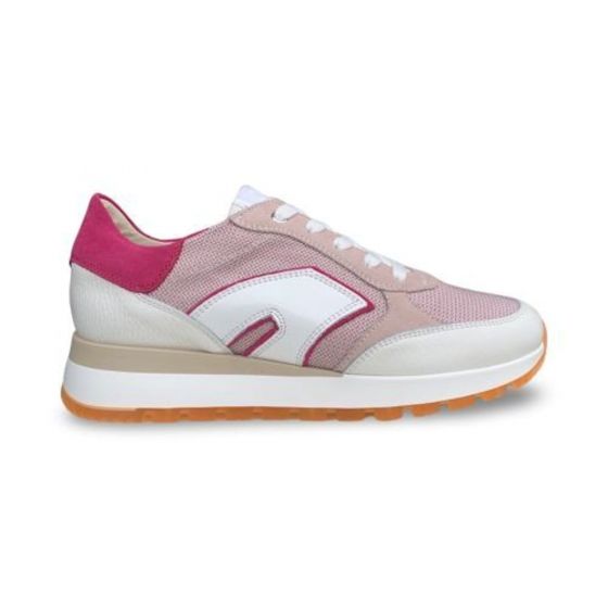 dlsport dames sneaker622501 dollarino bianco chicrosa