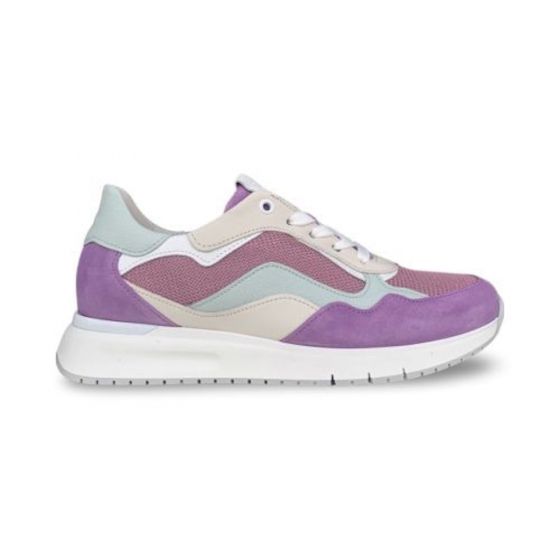 gabor dames sneaker46.445.69 mesh violet creme mint