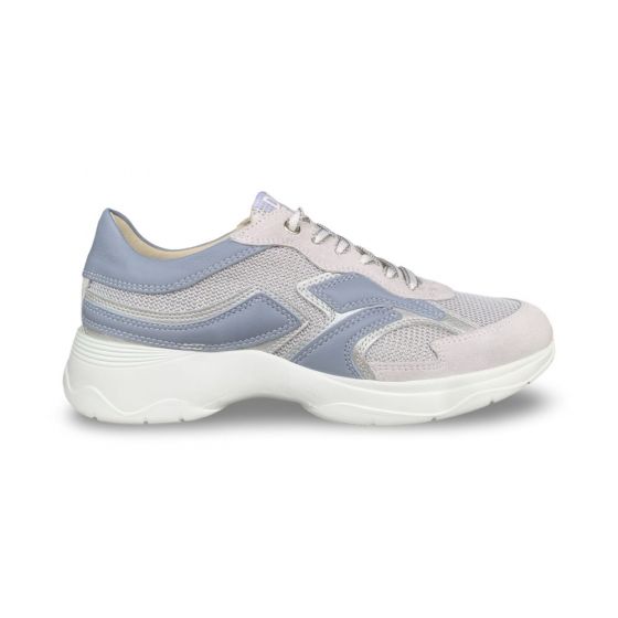 dlsport dames sneaker654002 velour neve chic ghiaccio