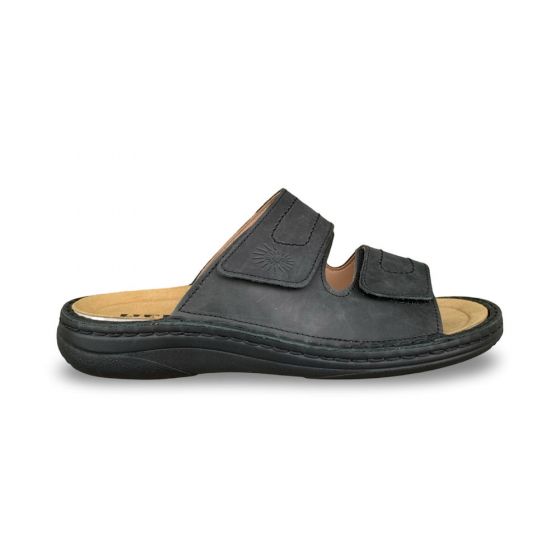 helix heren slipper8201131 zwart