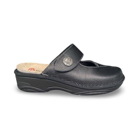 berkemann dames pantoffel 03457982 heliane zwart stretch g adviesprijs €130 nu aan €104