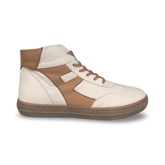 andreaconti dames sneaker 00602431571 cremeweis brandy adviesprijs €120 nu aan €96