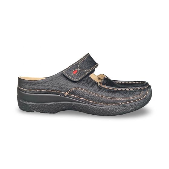 wolky dames pantoffel 0622770000 roll slipper printed black adviesprijs €139 nu aan €125