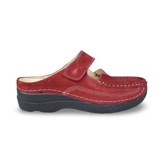 wolky dames pantoffel 0622713553 roll slipper cherry nub adviesprijs €139 nu aan €125