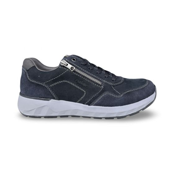 rieker heren sneaker 1150014 samtcalf pazifik h adviesprijs €100 nu aan €80