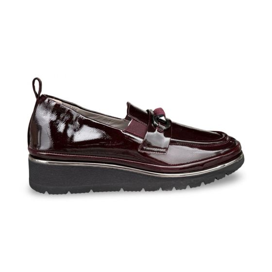 xsa dames mocassin i25m0335105 xsa klee 105 bordo adviesprijs €210 nu aan €168