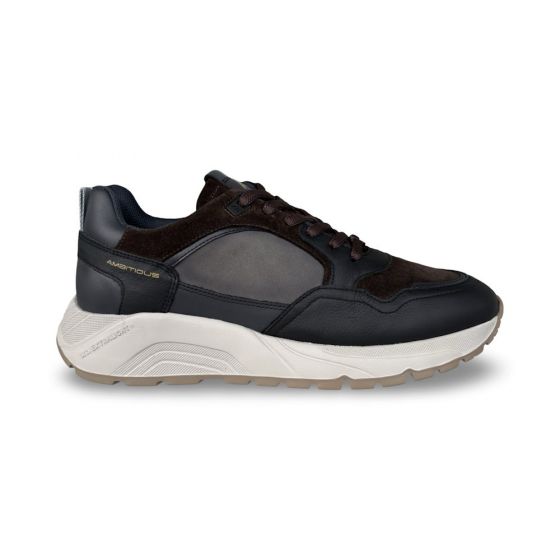 ambitious heren sneaker 13422e4663am strider black brown adviesprijs €139 nu aan €111