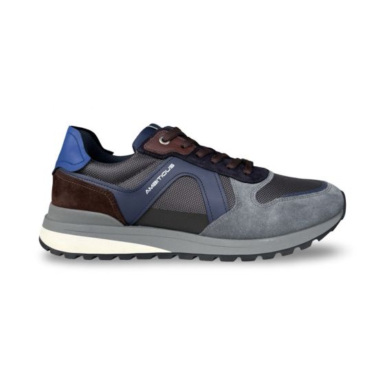 ambitious heren sneaker 1414611175am teddy grey navy adviesprijs €109 nu aan €87