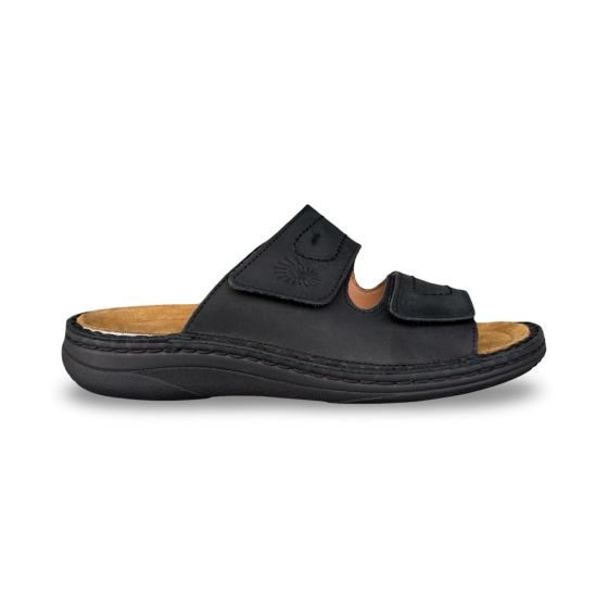 helix heren slipper 8201131 zwart adviesprijs €65 nu aan €59