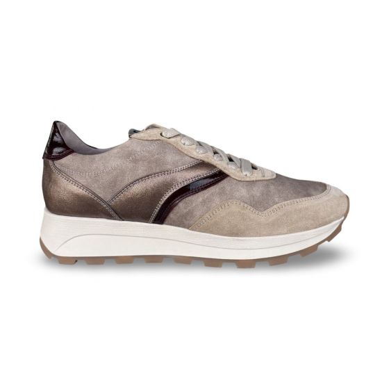 dlsport dames sneaker 670107 velour tappo nevada duna adviesprijs €169 nu aan €135