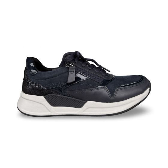 rollingsoft dames sneaker 7695746 rollingsoft samt foulard blauw adviesprijs €155 nu aan €124