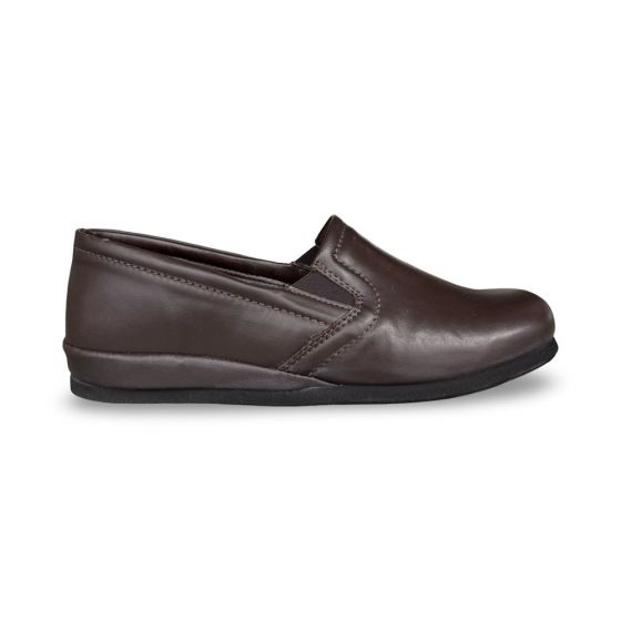 rohde heren pantoffel 640271 viborg leder bruin g adviesprijs €89 nu aan €80