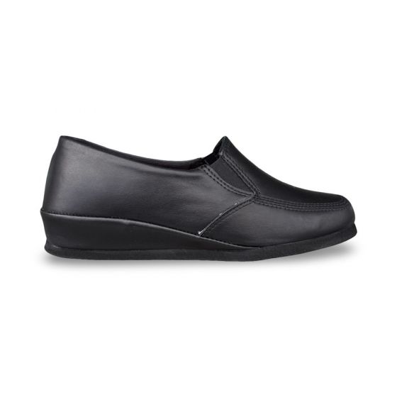 rohde dames pantoffel 630390 odda leder zwart f adviesprijs €75 nu aan €68