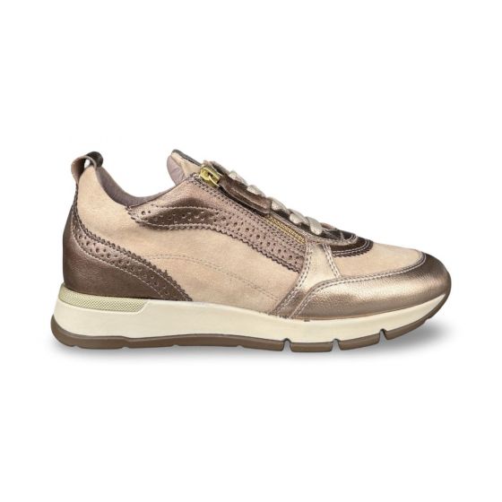 dlsport dames sneaker 671904 smog platino suede beige adviesprijs €199 nu aan €159