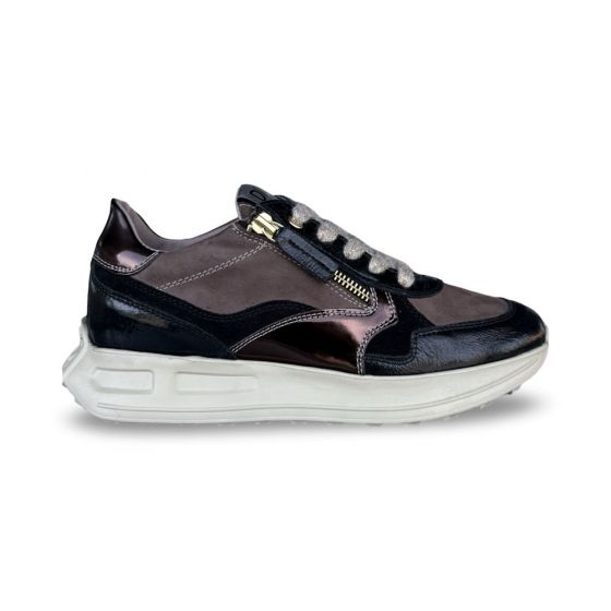 dlsport dames sneaker 675703 siryo nero suede terra adviesprijs €199 nu aan €159