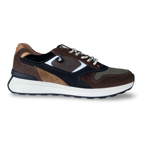 australian heren sneaker 15165104dm7 kyoto cognac black tan adviesprijs €179 nu aan €143