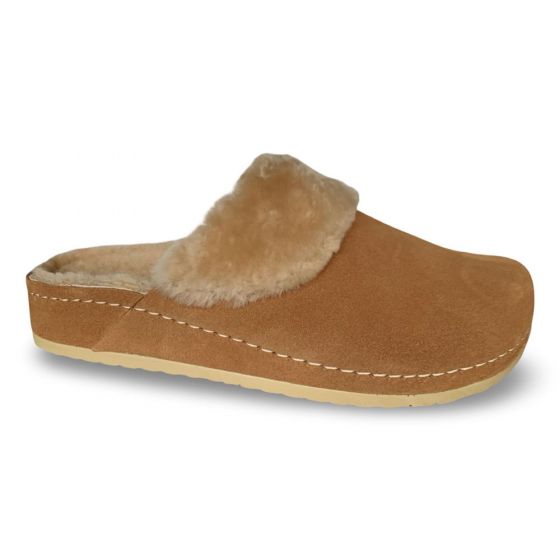 mubb dames pantoffel 815723lf caramel adviesprijs €79 nu aan €71