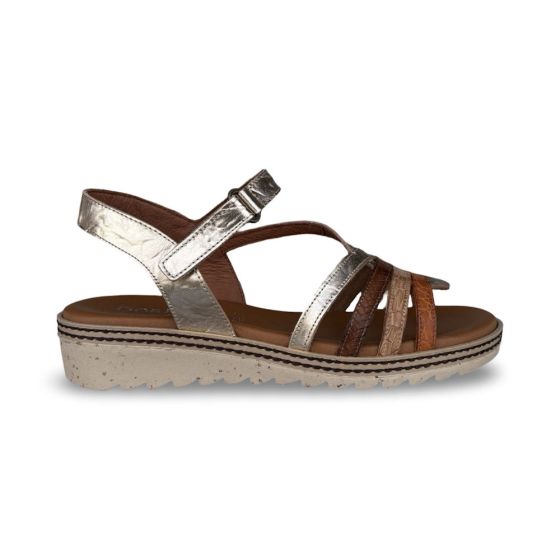 dorking dames sandaal d9113platino placa platino maat 41 