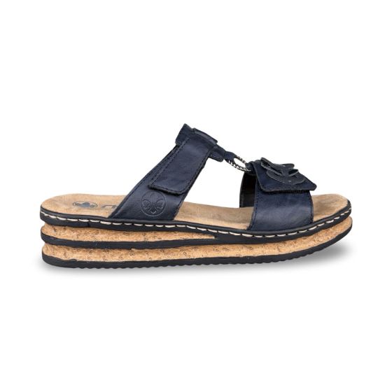 rieker dames slipper 6293614 gurgaon blauw f maat 39 