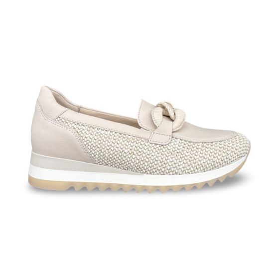 gabor dames mocassin 83.471.42 raffia oak latte f