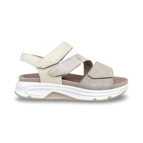 rollingsoft dames sandaal 8688211 rollingsoft schilf platino