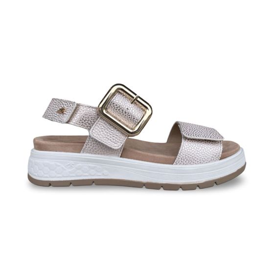 fluchos dames sandaal f2166 star taupe