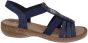 rieker dames sandaal 628g916 blauw